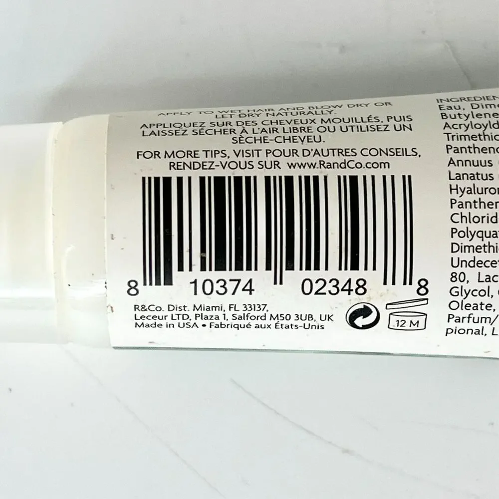 R+Co Waterfall Moisture Shine Hair Lotion Hydration Smooth Travel .5oz 15ml New - Picture 6 of 6